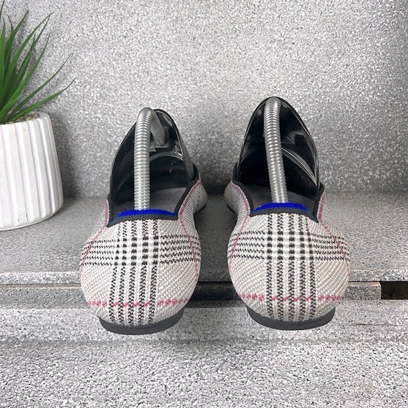 Retired Rothy’s ‘The Flat’ Grey Glen Plaid Flats Shoes Size 9.5 - Picture 5 of 8